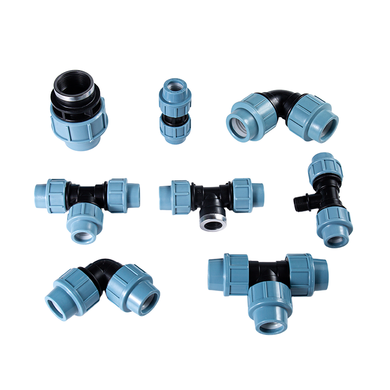 Conexões de compressão de HDPE